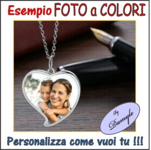 foto a colori incisione personalizzata incidere ciondoli medaglie collane pendenti bracciali anelli milano